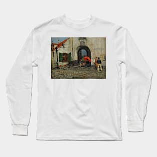 Outside the Harbor Master's Office by Hugo Birger Long Sleeve T-Shirt